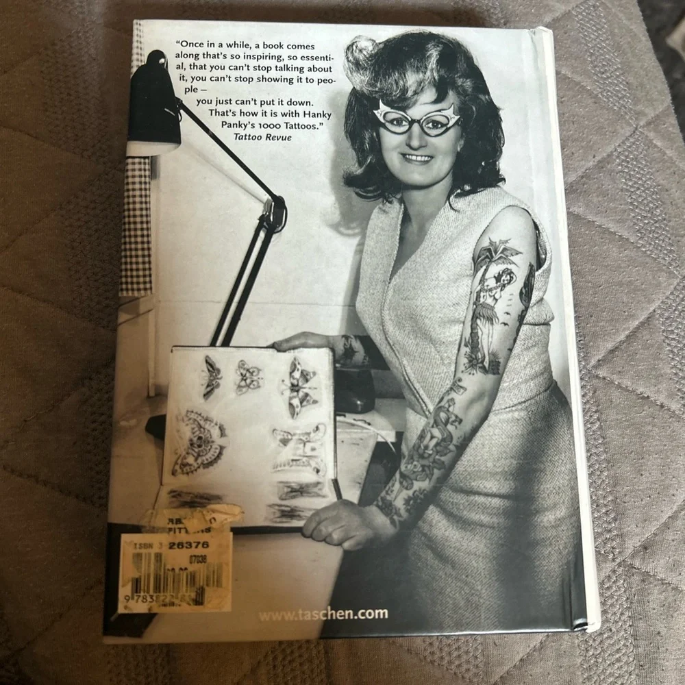 Taschen Black Hardcover 1000 Tattoos Traditional Tats Design Art Book